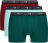 Набор мужских трусов-боксеров DIM Coton Stretch (3шт) (Мята/Зеленый/Бордо)
