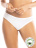 Женские трусы-бразилиана SIELEI Naturalcotton (Bianco)