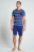 Мужская пижама JOCKEY Cotton Nautical Stripe (Серый)