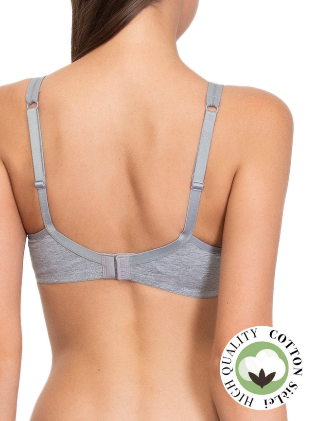 Бюстгальтер с мягкой чашкой SIELEI Naturalcotton (Grigio melange) фото 2