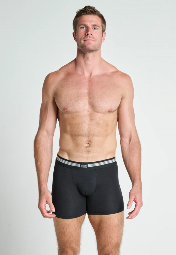 Набор мужских трусов-боксеров JOCKEY Cotton Stretch (3шт) (Черный) фото 2