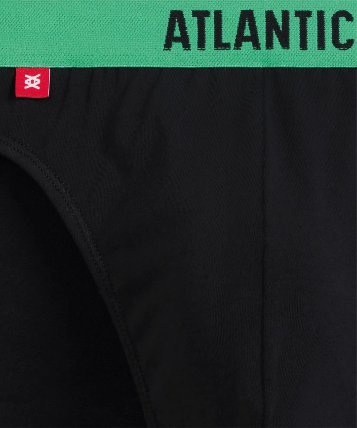 Набор мужских трусов-слипов ATLANTIC Solid (5шт) (Черный) фото 4