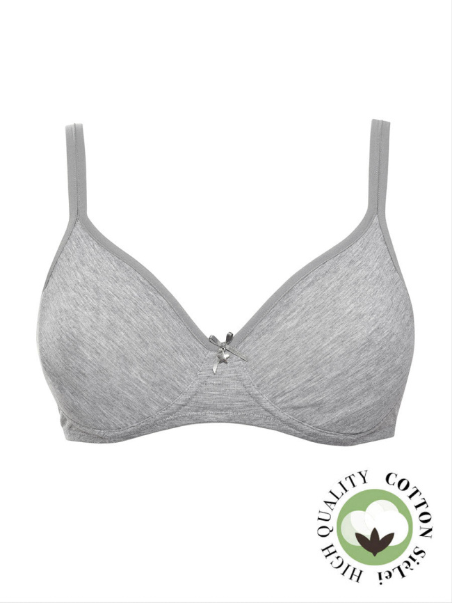 Бюстгальтер с мягкой чашкой SIELEI Naturalcotton (Grigio melange) фото 4
