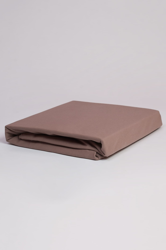Простыня на резинке из трикотажа GERMAN GRASS Jersey Taupe Grass (Светло-коричневый) фото 1