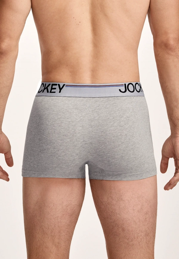 Набор мужских трусов-боксеров JOCKEY Cotton Stretch Comfort (3шт) (Серый) фото 3