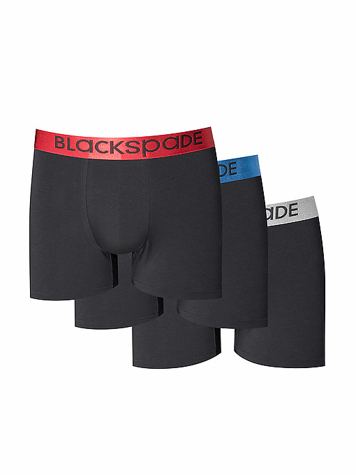 Набор мужских трусов-боксеров BLACKSPADE Modern Basics (3шт) (Черный-Черный-Черный) фото 1