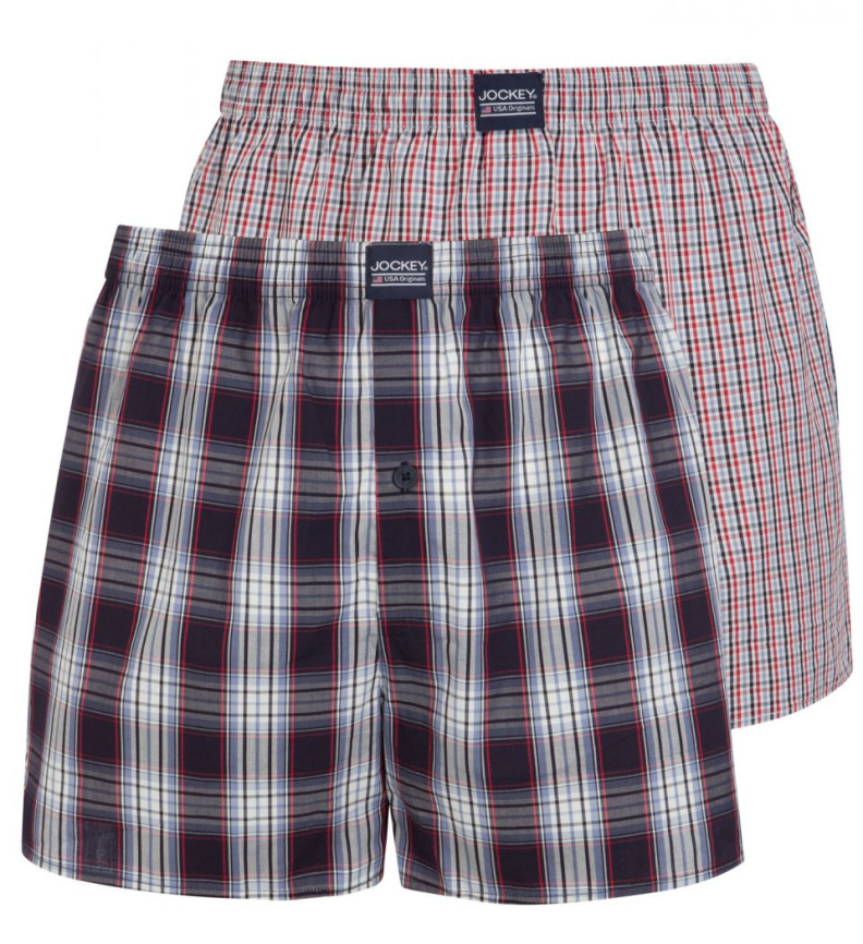 Набор мужских трусов-шорт JOCKEY Everyday Striped (2шт) (Голубой) фото 1