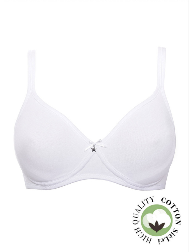 Бюстгальтер-бралетт с мягкой чашкой SIELEI Naturalcotton (Bianco) фото 3