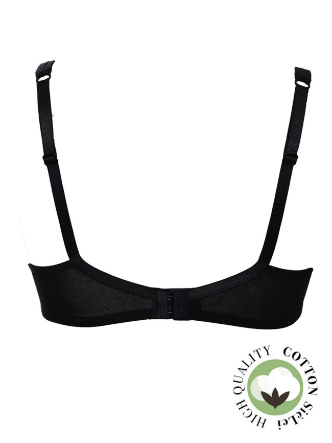 Бюстгальтер-бралетт с мягкой чашкой SIELEI Naturalcotton (Nero) фото 5