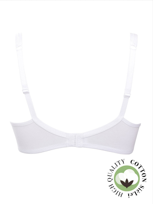 Бюстгальтер-бралетт с мягкой чашкой SIELEI Naturalcotton (Bianco) фото 4
