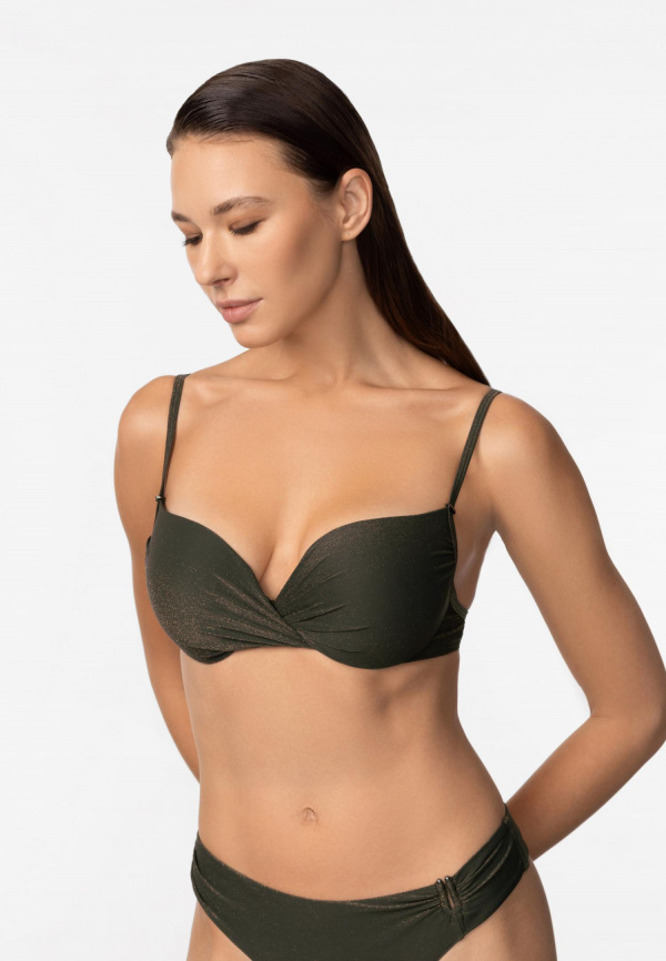 Верх купальника пуш-ап с плотной чашкой MARC AND ANDRE Twilight (Оливковый) фото 1