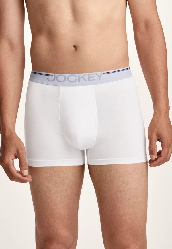 Набор мужских трусов-боксеров JOCKEY Cotton Stretch Comfort (3шт) (Белый) фото 2