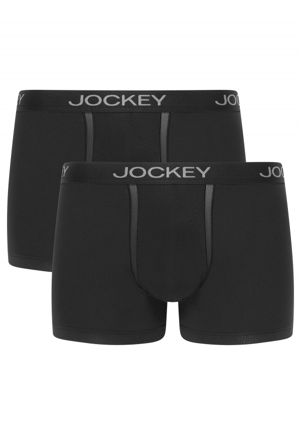 Набор мужских трусов-боксеров JOCKEY Chafe Proof Pouch (2шт) (Черный) фото 1