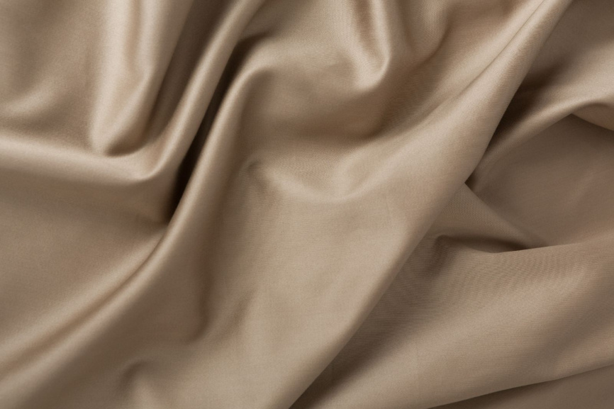Простыня на резинке из сатина GERMAN GRASS Caramel Beige Allure Grass (Карамельно-бежевый) фото 3