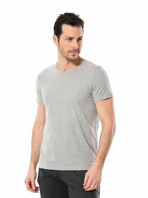Мужская футболка CACHAREL (Серый Меланж) фото 1