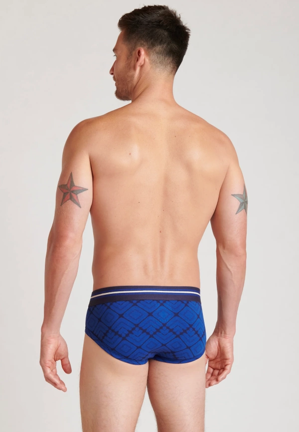 Комплект мужских трусов-слипов JOCKEY Cotton Stretch (3шт) (Синий) фото 3