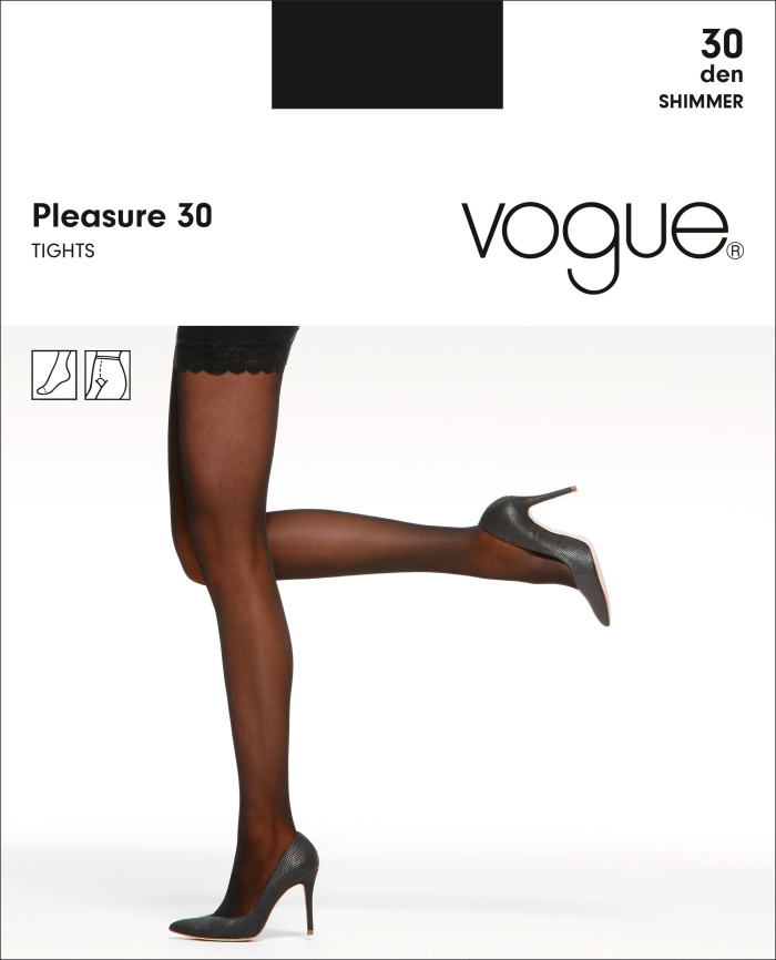 Колготки VOGUE Pleasure 30 (Black) фото 1
