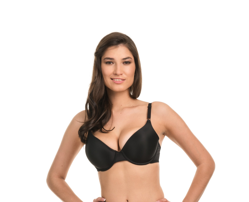 Бюстгальтер с плотной чашкой MAIDENFORM One Fabulous Fit (Черный) фото 1
