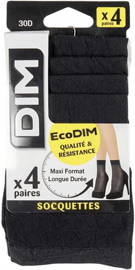 Набор женских носков DIM Green 30 (4 пары) (Черный) фото 1