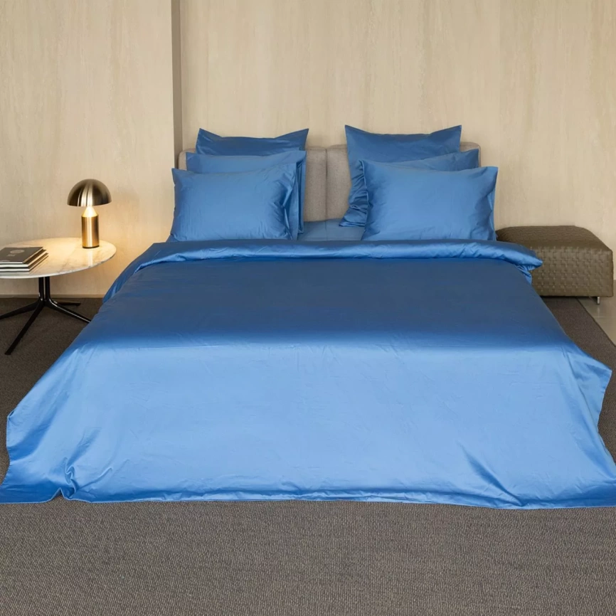 Постельное белье из сатина MOLLEN (Васильково-синий) фото 1