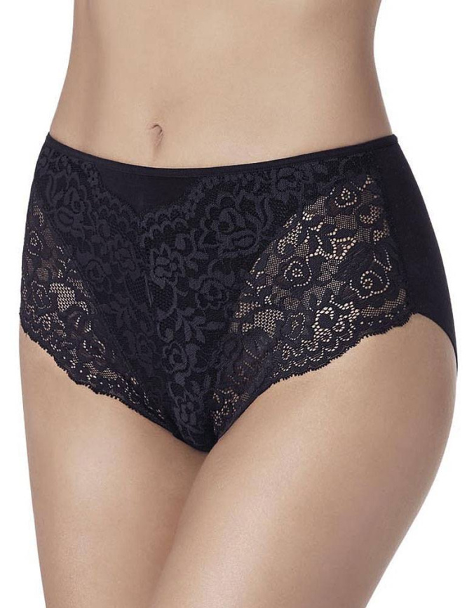 Женские трусы-слипы высокие JANIRA Lace Cotton Band (Negro) фото 1