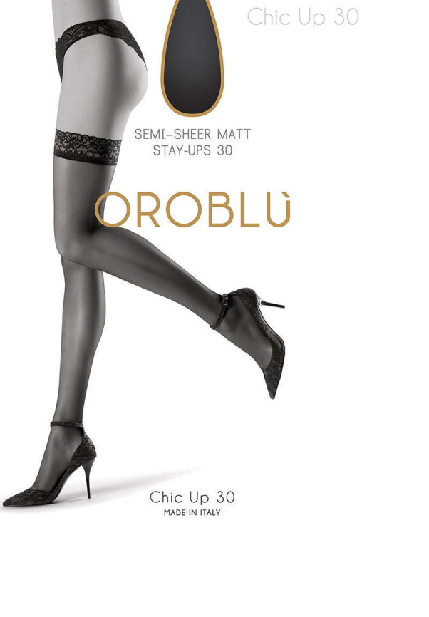 Чулки OROBLU Chic up 30 (Black) фото 4