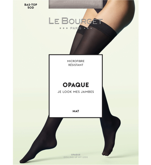 Чулки LE BOURGET Opaque Mat 50 Microfibre (Noir) фото 3