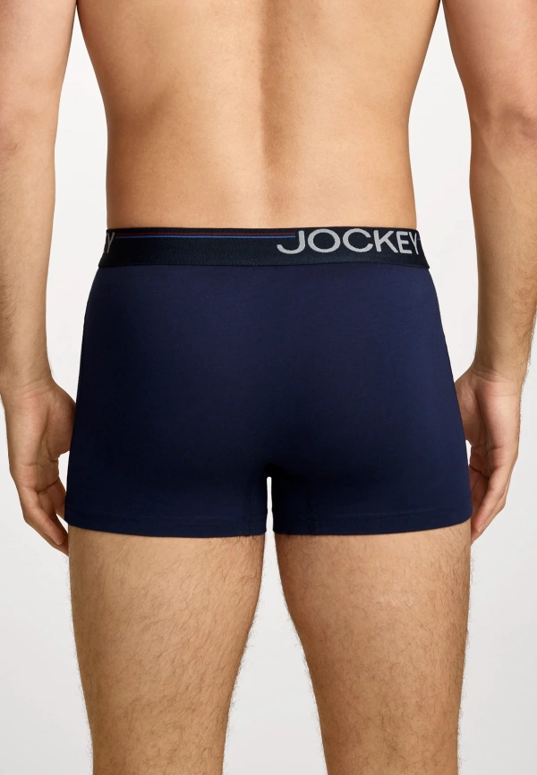 Набор мужских трусов-боксеров JOCKEY Cotton Stretch Comfort (3шт) (Синий) фото 3