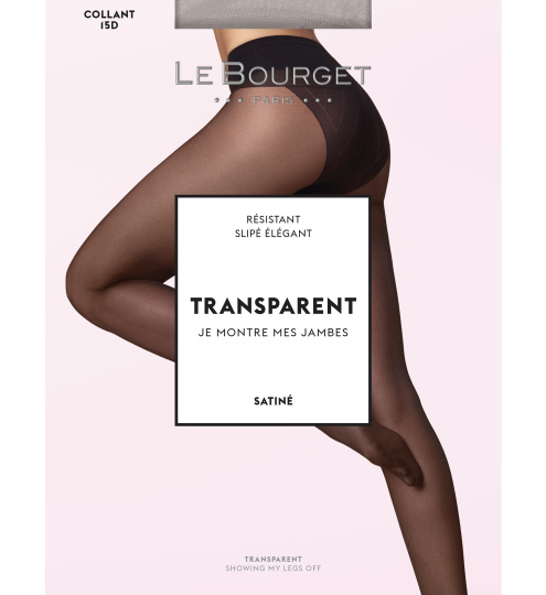 Колготки LE BOURGET Trasparent Satine 15 (Noir) фото 2