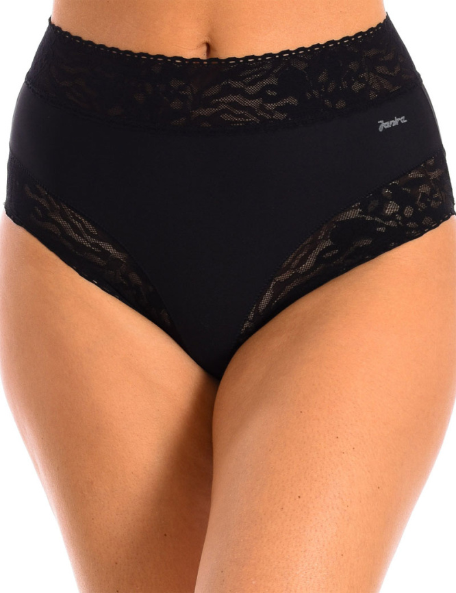 Женские трусы-слипы высокие JANIRA Softlace (Black) фото 1