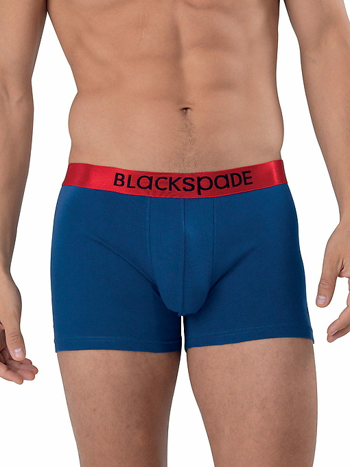 Набор мужских трусов-боксеров BLACKSPADE Modern Basics (3шт) (Синий-Синий-Синий) фото 4