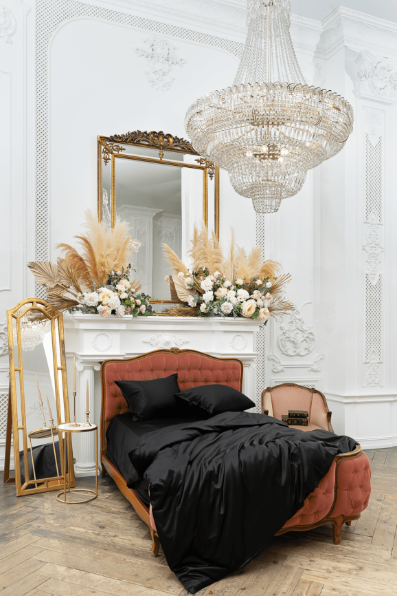 Постельное белье из сатина GERMAN GRASS Diamond Black Grass (Чёрный) фото 1