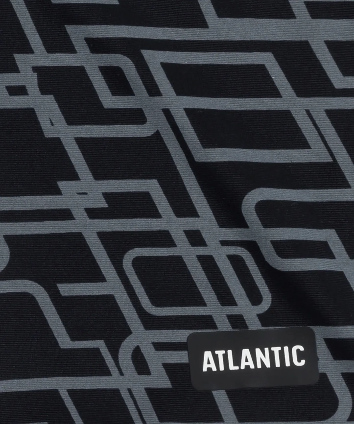 Мужские плавки-боксеры ATLANTIC Prints (Черный+Серый) фото 2
