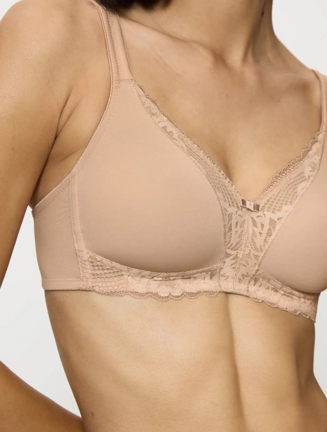 Бюстгальтер с мягкой чашкой TRIUMPH Modern Lace+Cotton (Бежевый) фото 3