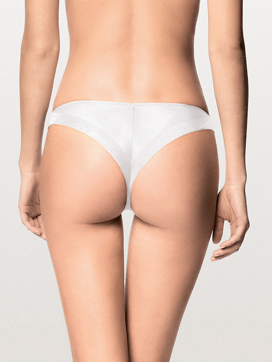 Женские трусы-бразилиана LORMAR Extra Cotton (Bianco) фото 2