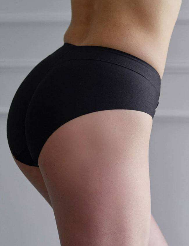 Женские трусы-слипы высокие корректирующие JANIRA Shape Cotton Band (Negro) фото 2