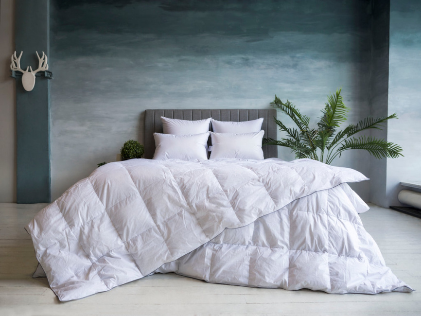 Подушка средней жесткости GERMAN GRASS Gray Familie Down (Белый) фото 4