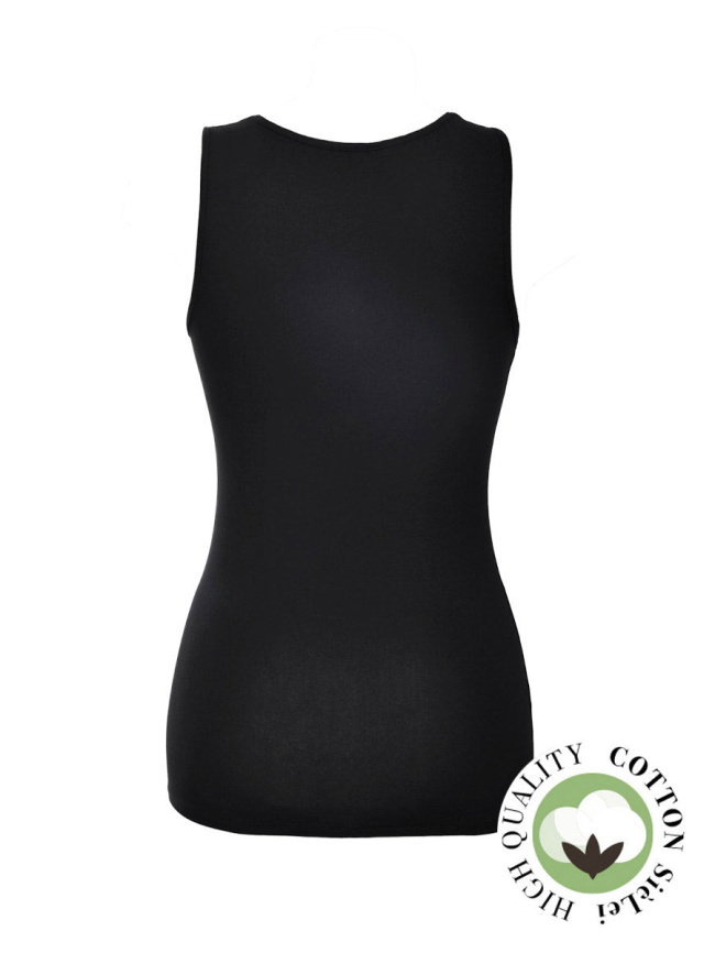 Женская майка SIELEI Naturalcotton (Nero) фото 2