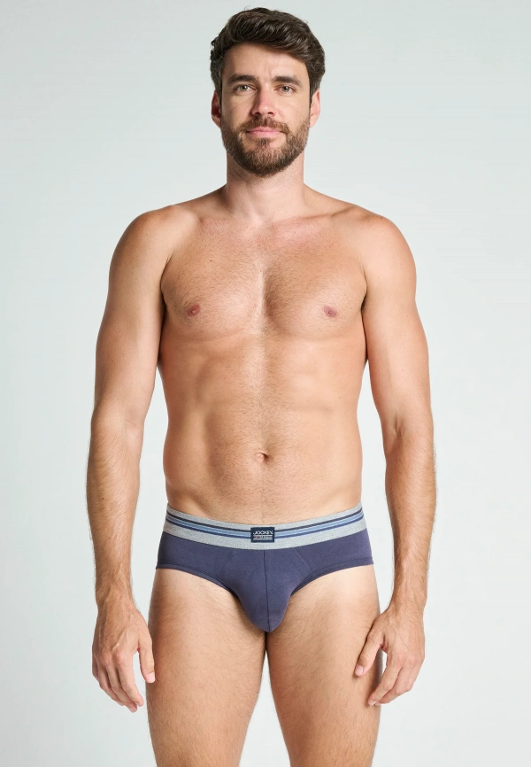 Набор мужских трусов-слипов JOCKEY Cotton Stretch (3шт) (Синий) фото 2