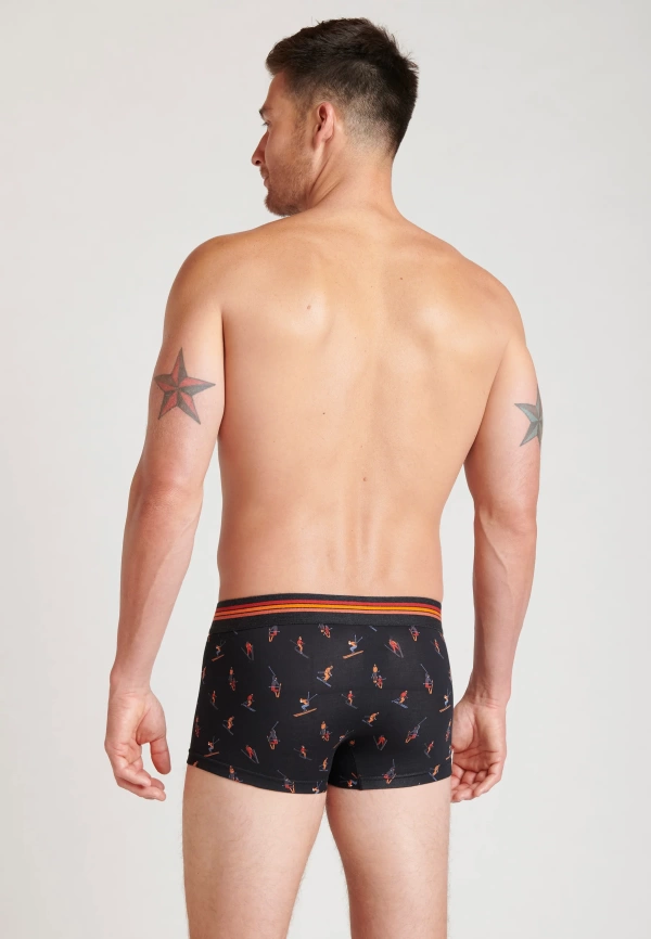 Комплект мужских трусов-боксеров JOCKEY Cotton Stretch (3шт) (Бордовый) фото 3