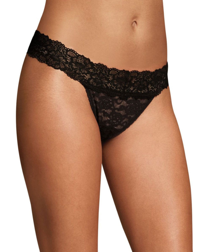Женские трусы-стринги MAIDENFORM Comfort Devotion (Черный) фото 1