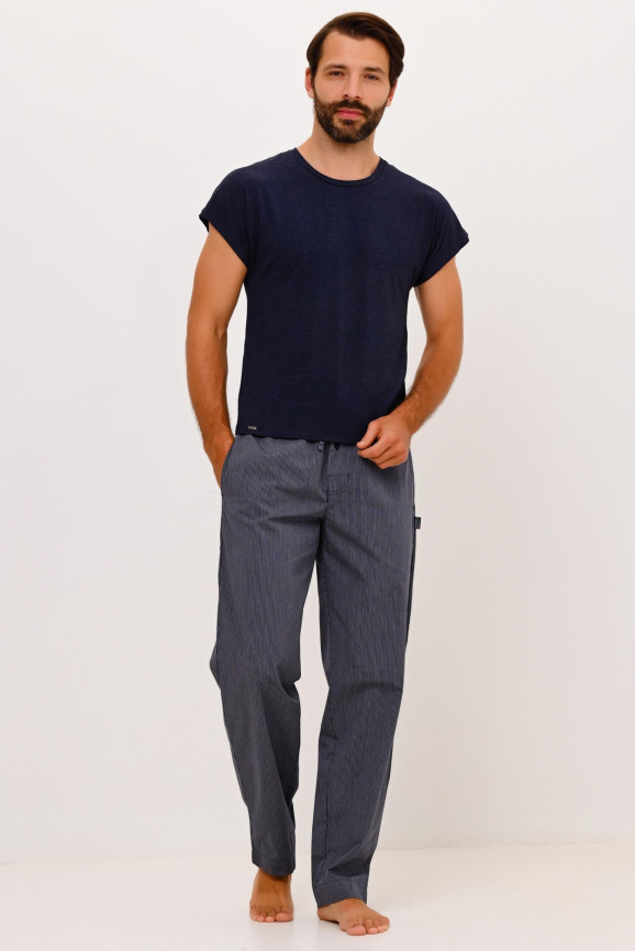 Домашние мужские брюки JOCKEY Everyday Soft (Синий) фото 4