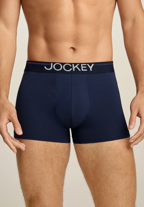 Набор мужских трусов-боксеров JOCKEY Cotton Stretch Comfort (3шт) (Синий) фото 2