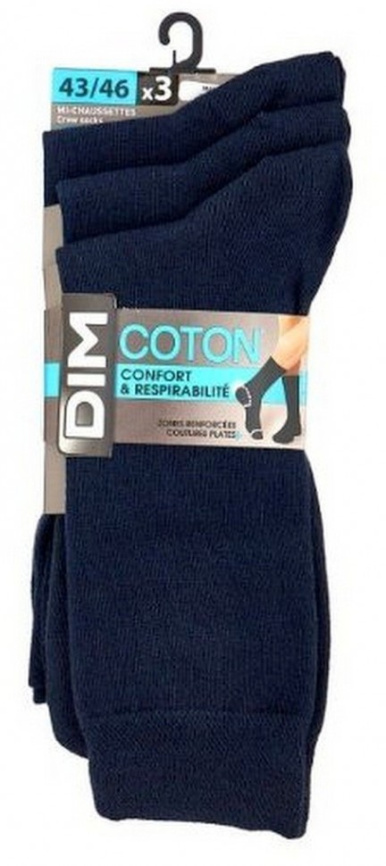 Набор мужских носков DIM Basic Cotton (3 пары) (Синий) фото 2