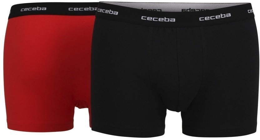 Набор мужских трусов-боксеров CECEBA (2шт) (Красный/Черный) фото 2