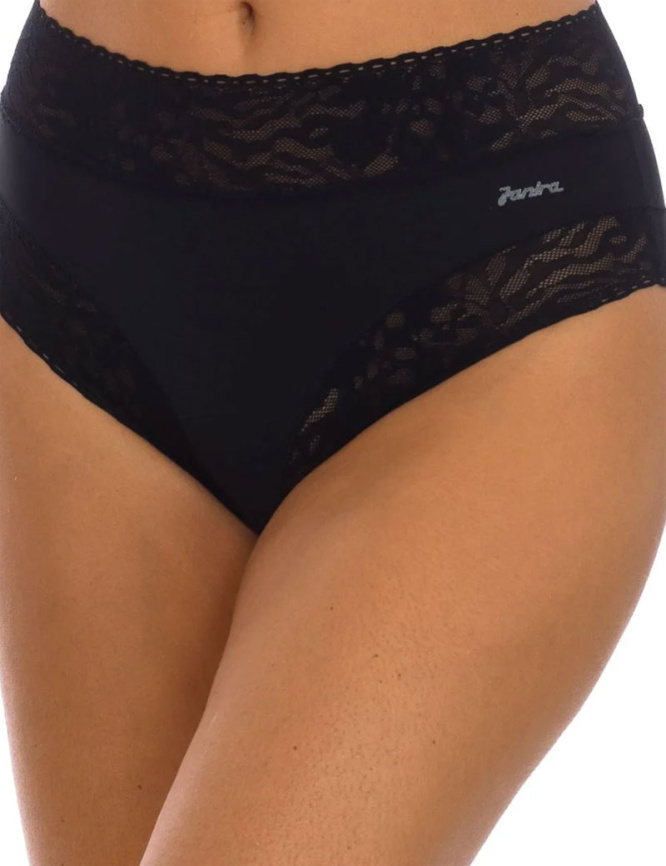 Женские трусы-слипы высокие JANIRA Softlace (Black) фото 1
