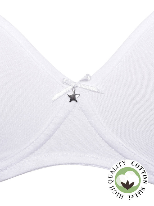 Бюстгальтер-бралетт с мягкой чашкой SIELEI Naturalcotton (Bianco) фото 5