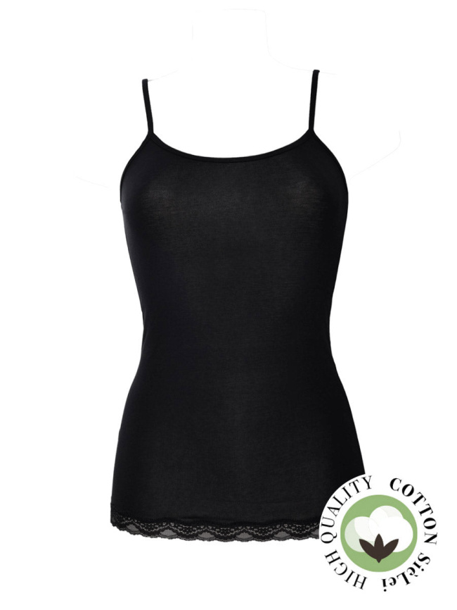 Женская майка SIELEI Naturalcotton (Nero) фото 1