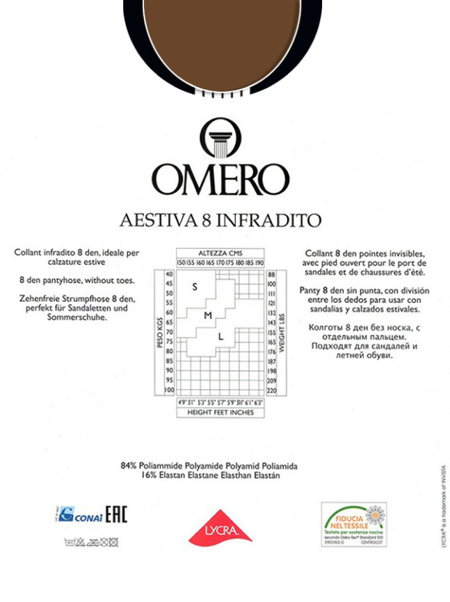 Колготки OMERO Aestiva 8 Infradito (Te) фото 2