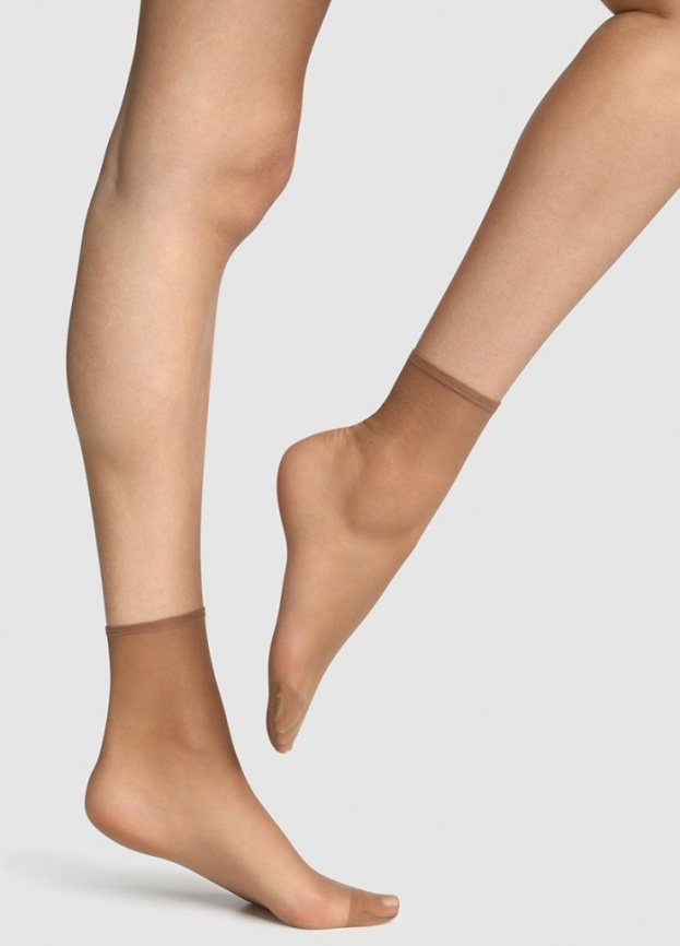 Набор женских носков DIM Sublim 14 (2 пары) (Бежевый) фото 1